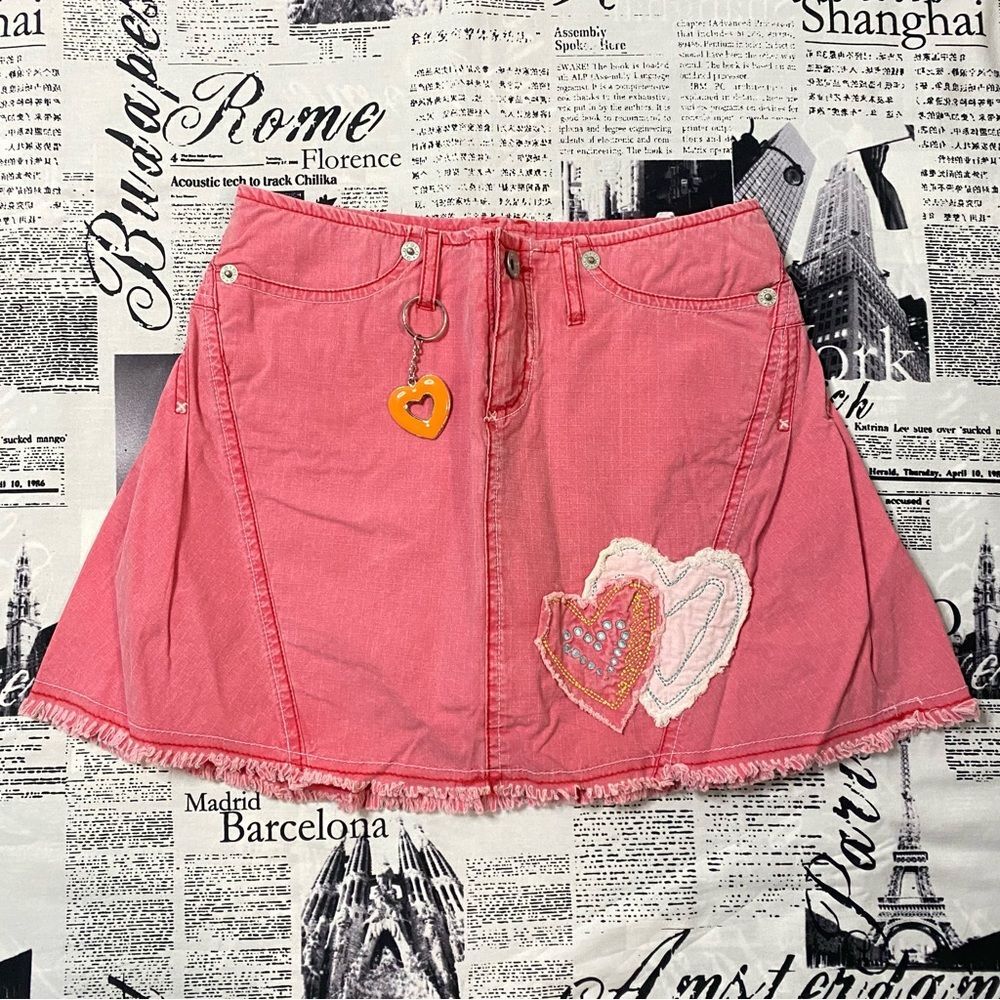 Glo y2k vintage 2000s cutecore kawaii childrens girls size 16 pleated skort